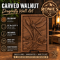 Carved Walnut Dragonfly Wall Art