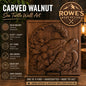 Handcrafted Solid Walnut Sea Turtle Wall Art